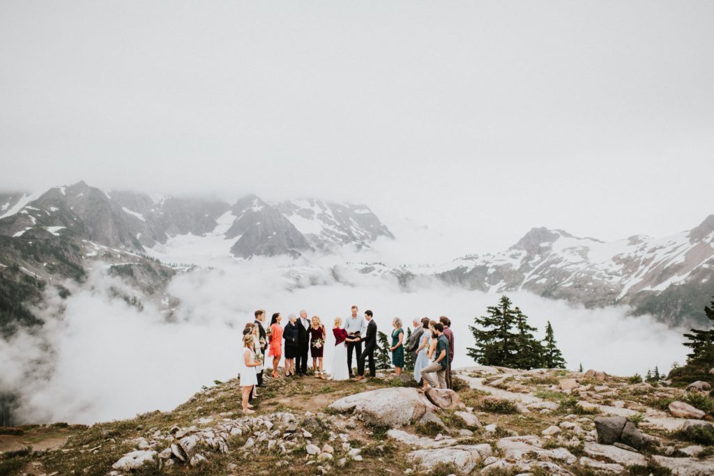 North Cascades Intimate Wedding neat mount shuksan