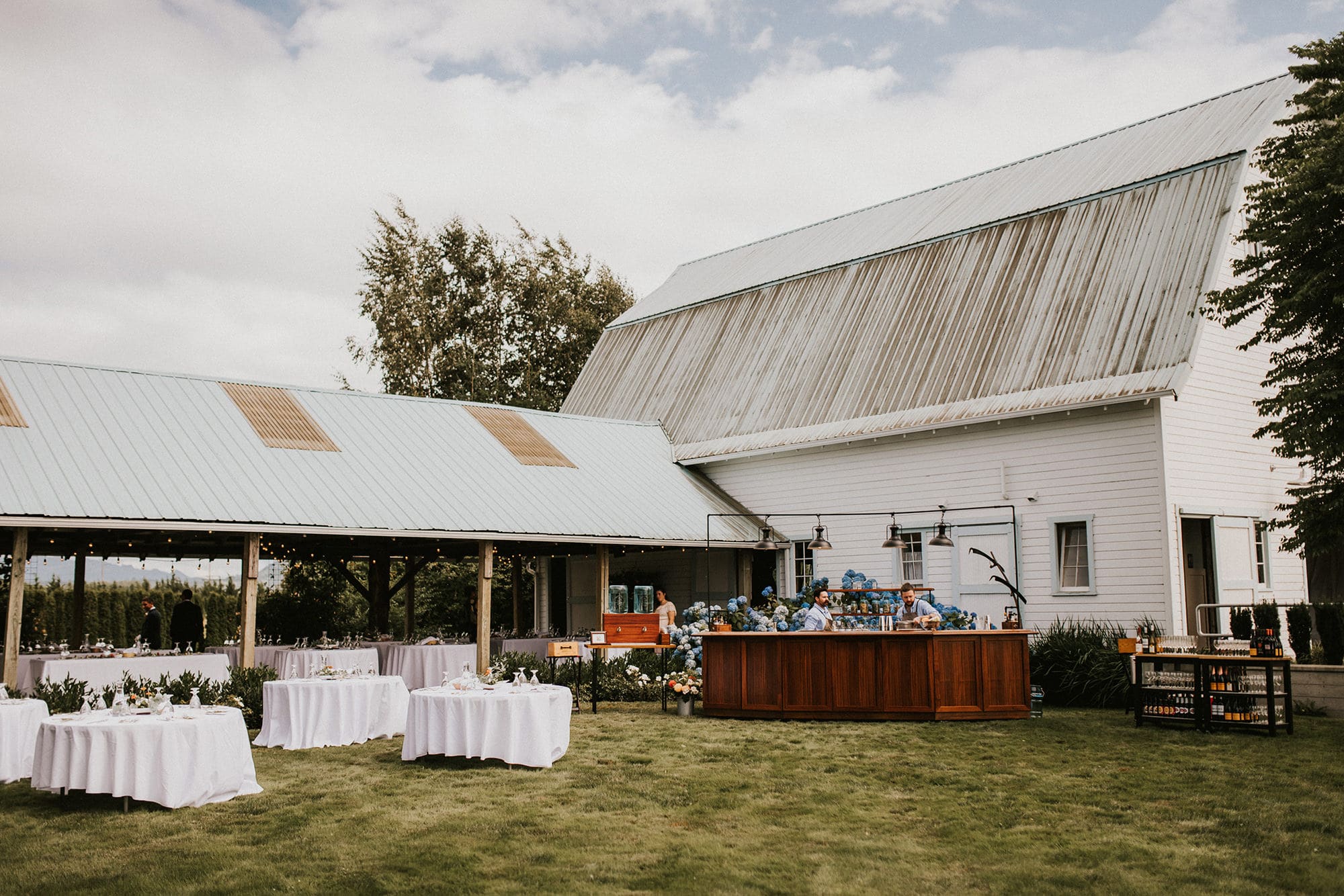seattle wedding venues faberfarm setup for wedding